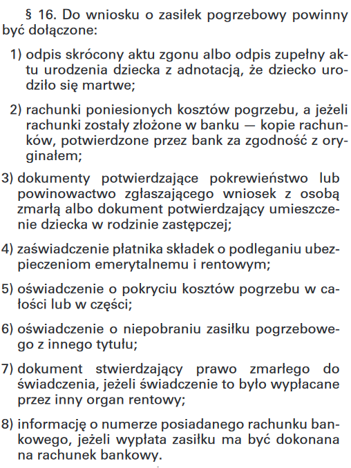 niezbędne dokumenty do wniosku o zasiłek pogrzebowy niezbędne dokumenty do wniosku o zasiłek pogrzebowy